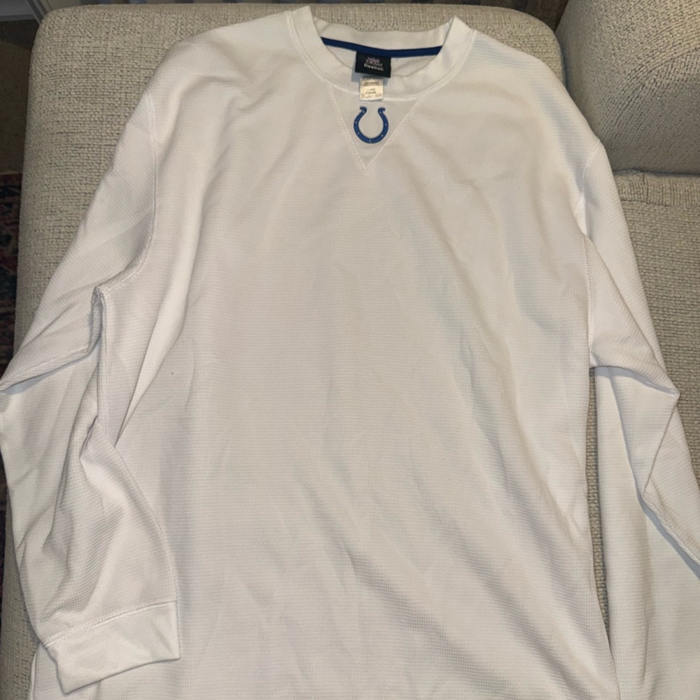 Reebok White and Blue Men's Jersey